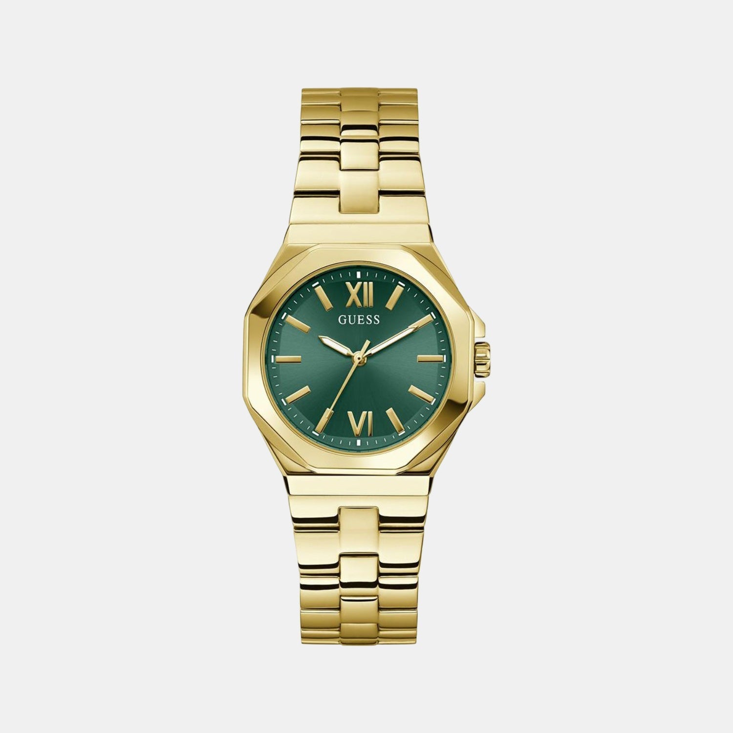 Guess Gd Empress Women Quartz Green Dial Analog Stainless Steel Gw0873L2