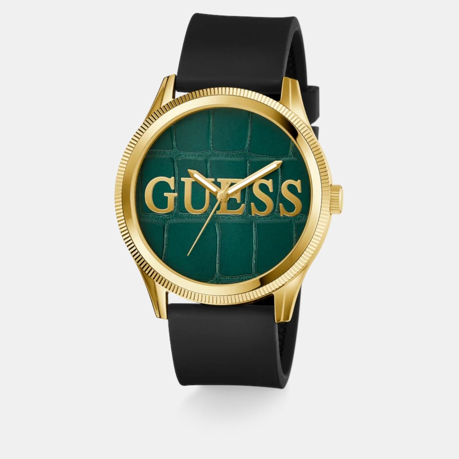 Guess Gt Reputation Men Quartz Green Dial Analog Stainless Steel Gw0887G2