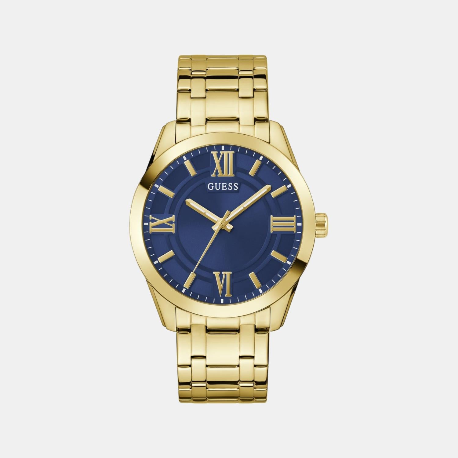 Guess Gd Elliot Men Quartz Blue Dial Analog Stainless Steel Gw0893G5