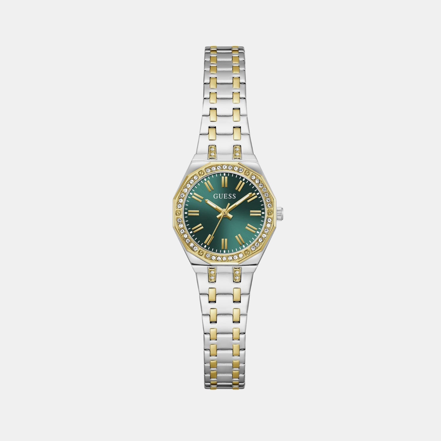 Guess Gb Pixie Women Quartz Green Dial Analog Stainless Steel Gw0931L8