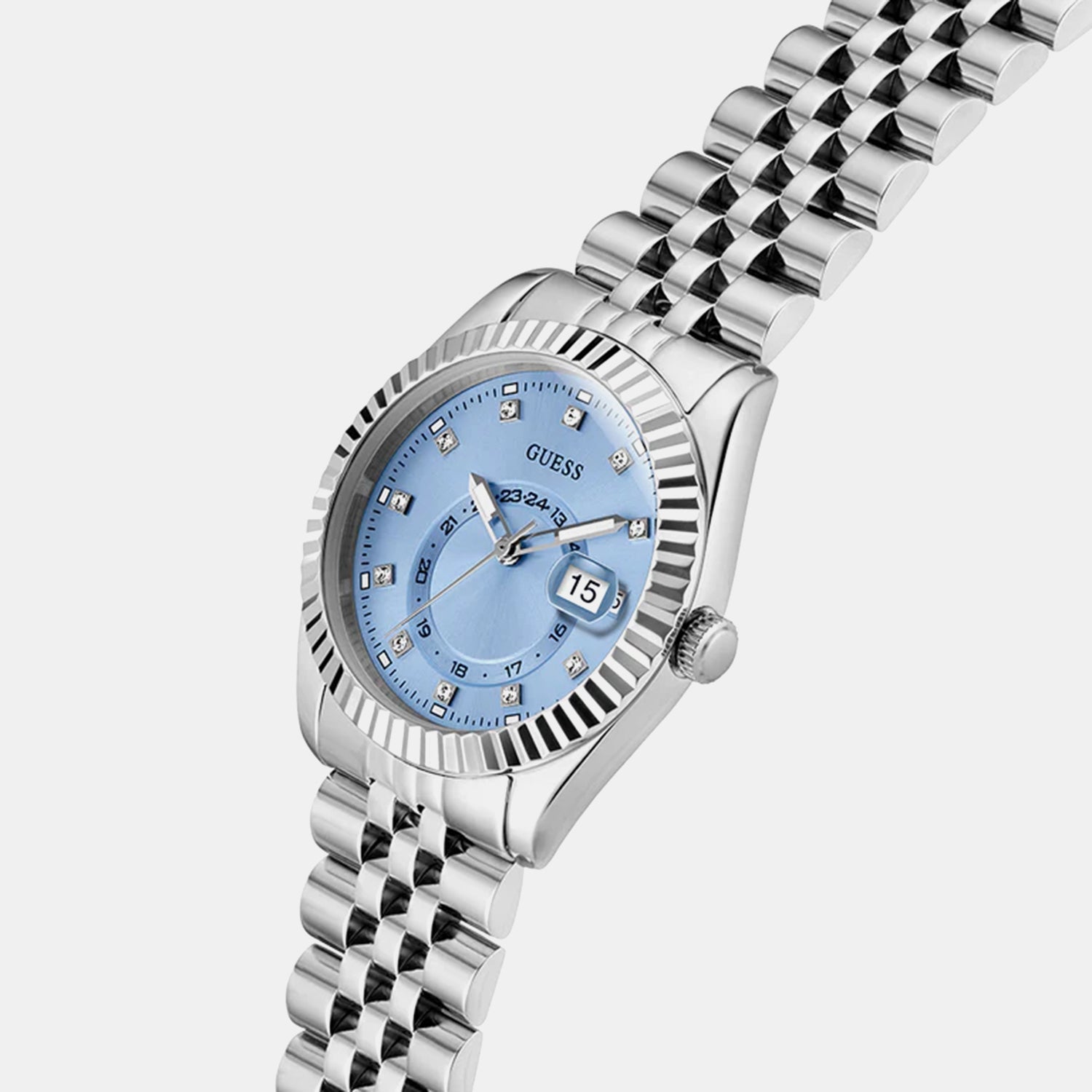 Guess Gd Jada Women Quartz Blue Dial Analog Stainless Steel Gw0936L1