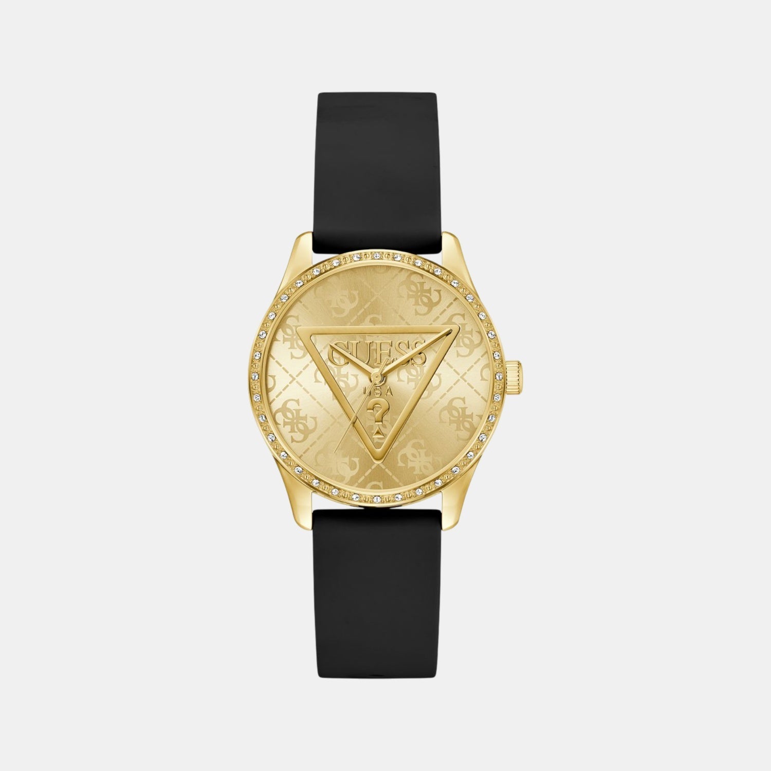 Guess Gt Roxy Women Quartz Champagne Dial Analog Stainless Steel Gw0942L2