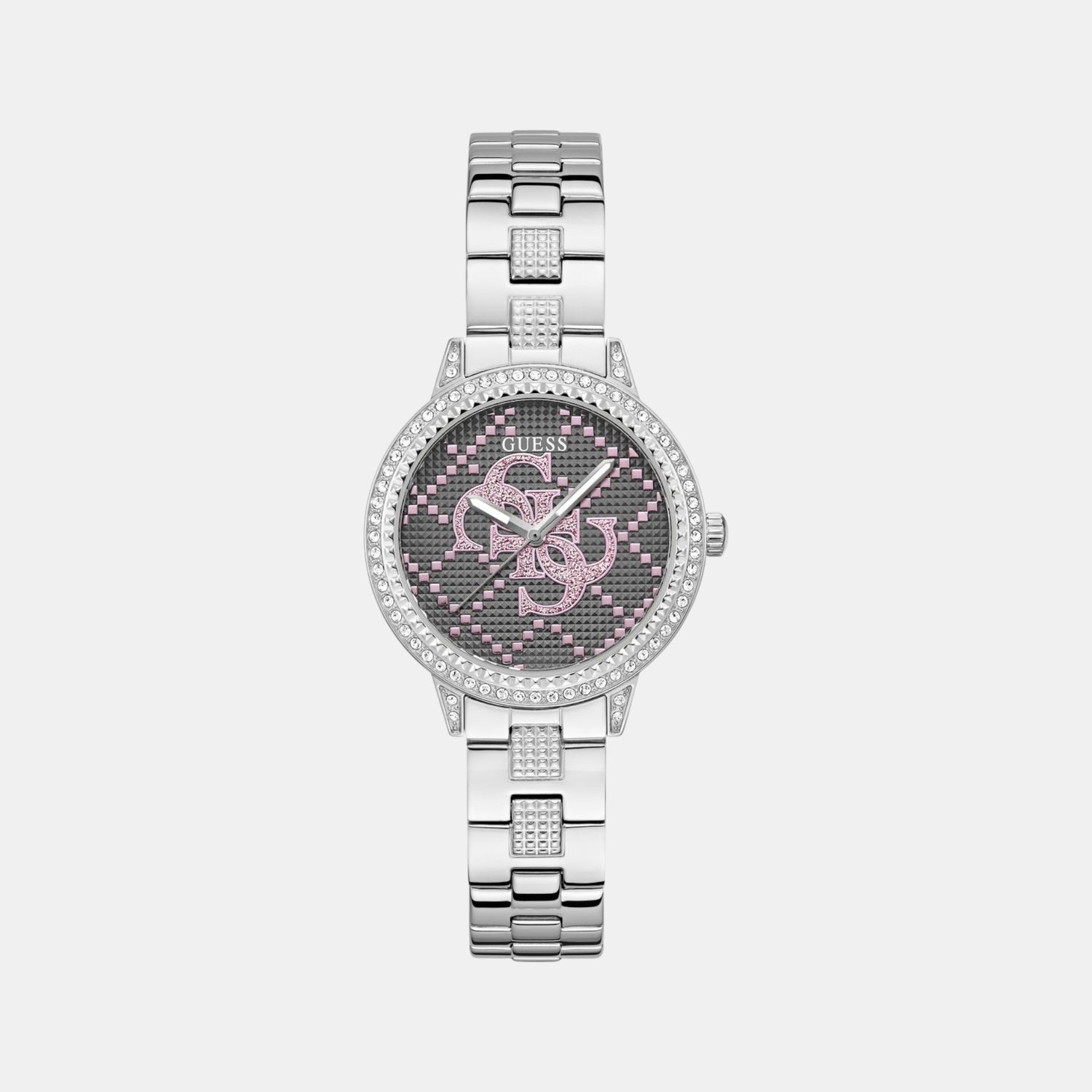 Guess Gt G Lace Women Quartz Silver Dial Analog Stainless Steel Gw0944L1