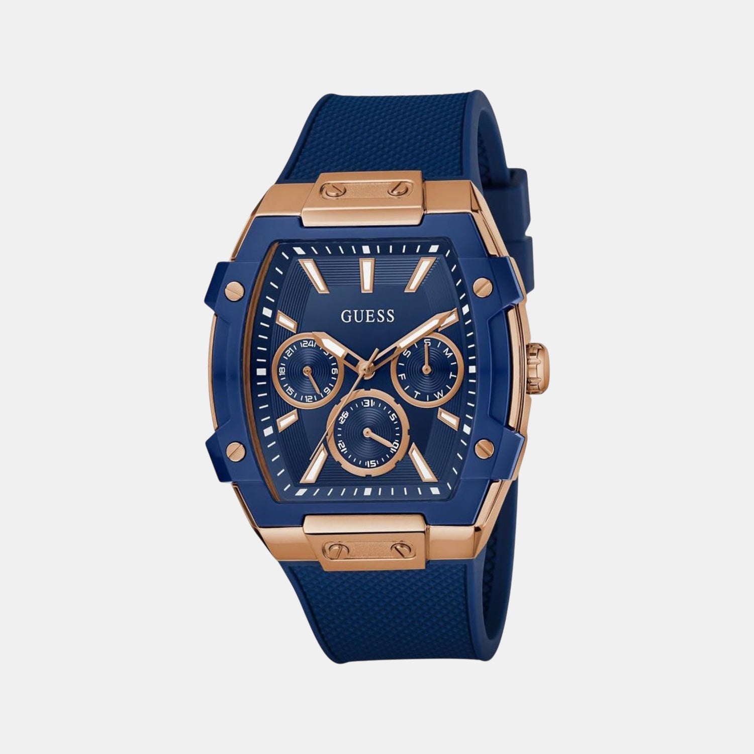 Guess Gt Phoenix Men Quartz Blue Dial Analog Stainless Steel Gw0956G4