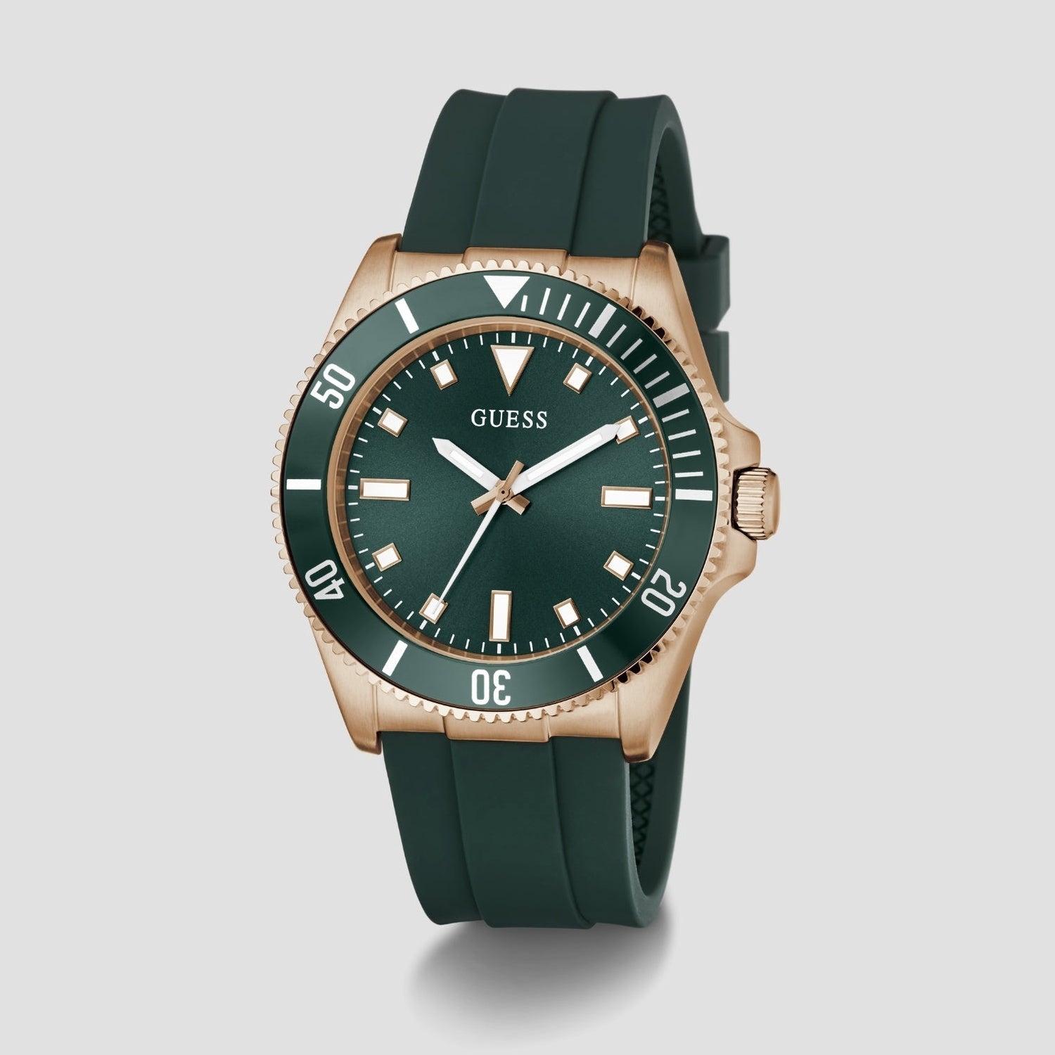 Guess Gs Cliff Men Quartz Green Dial Analog Stainless Steel Gw0969G5
