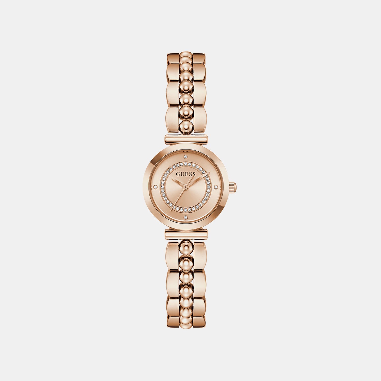 Guess Gb Leena Women Quartz Rose Gold Dial Analog Stainless Steel Gw0994L4
