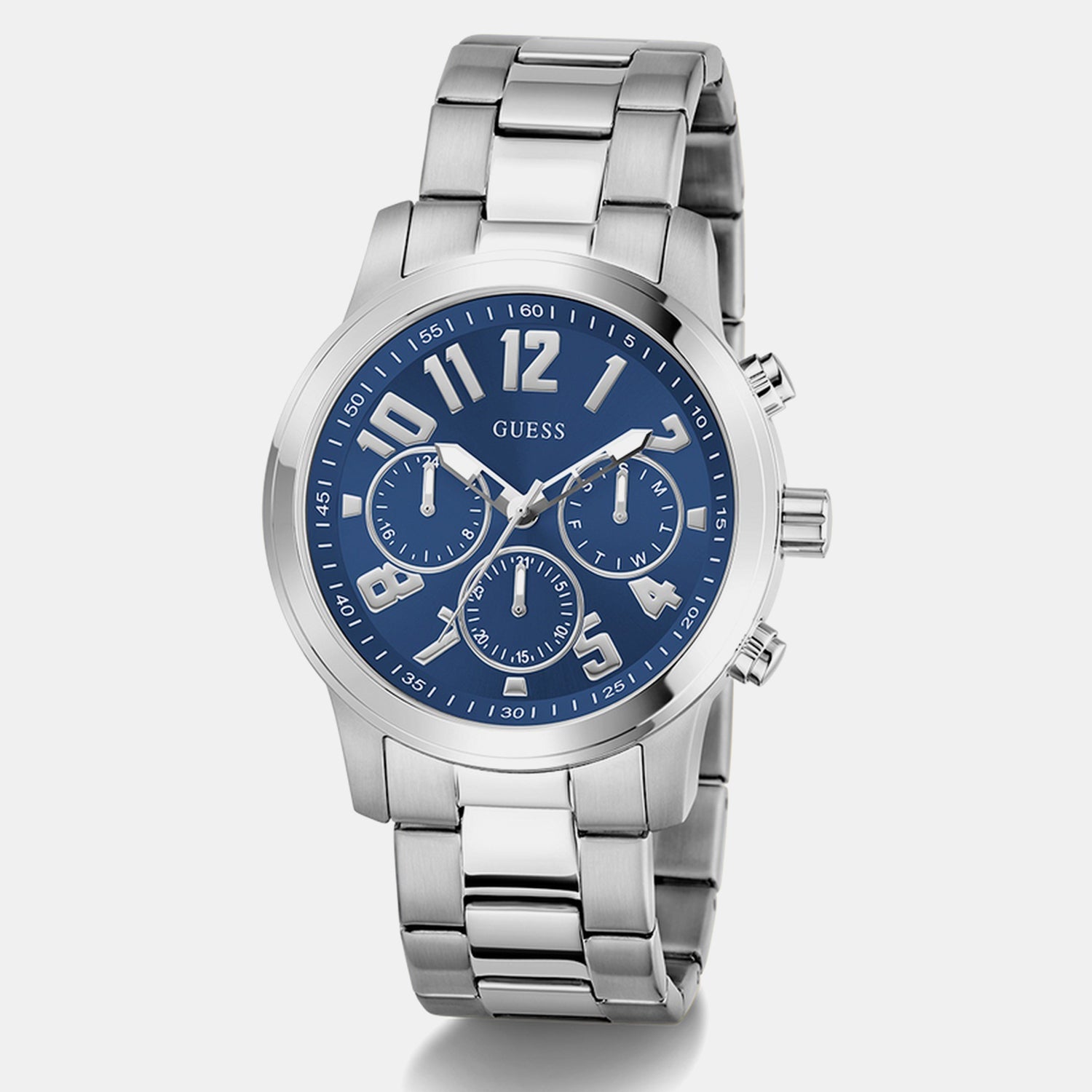 Guess Gs Parker Men Quartz Blue Dial Analog Stainless Steel Gw1006G1