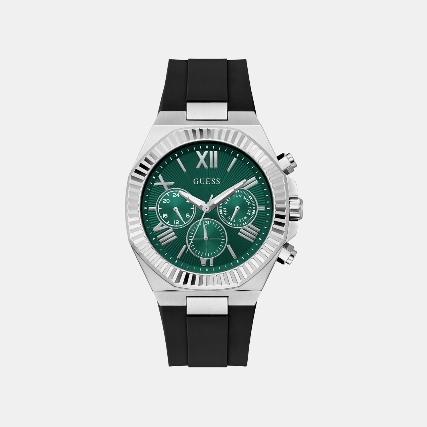 Guess Gd Equity Men Quartz Green Dial Analog Stainless Steel Gw1011G1