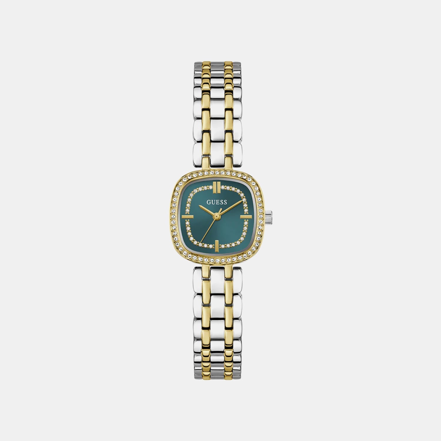Guess Gb Hazel Women Quartz Teal Dial Analog Stainless Steel Gw1018L6