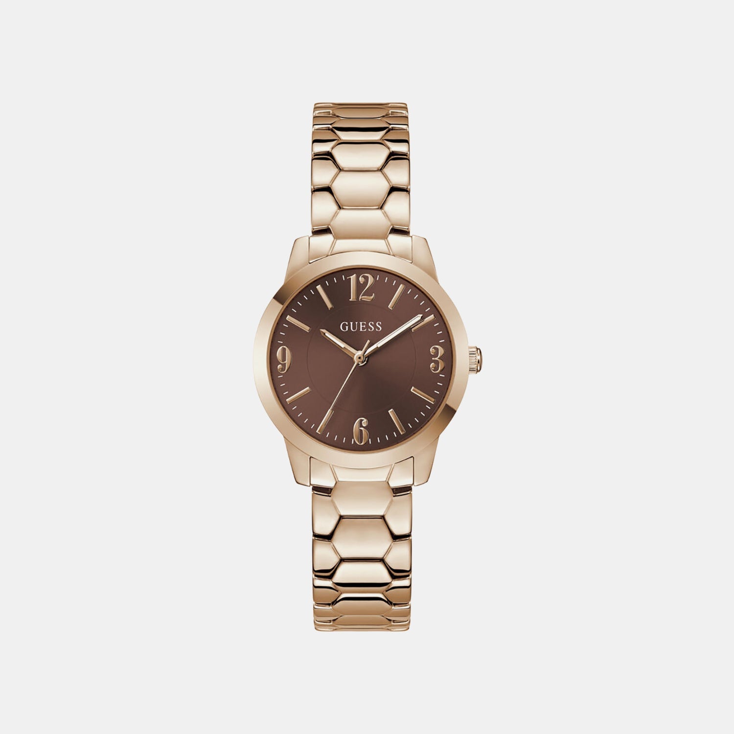 Guess Gd Winni Women Quartz Brown Dial Analog Stainless Steel Gw1028L4