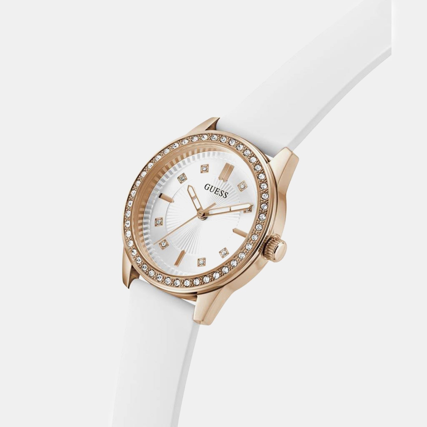 Guess Gd Margo Women Quartz White Dial Analog Stainless Steel Gw1030L4
