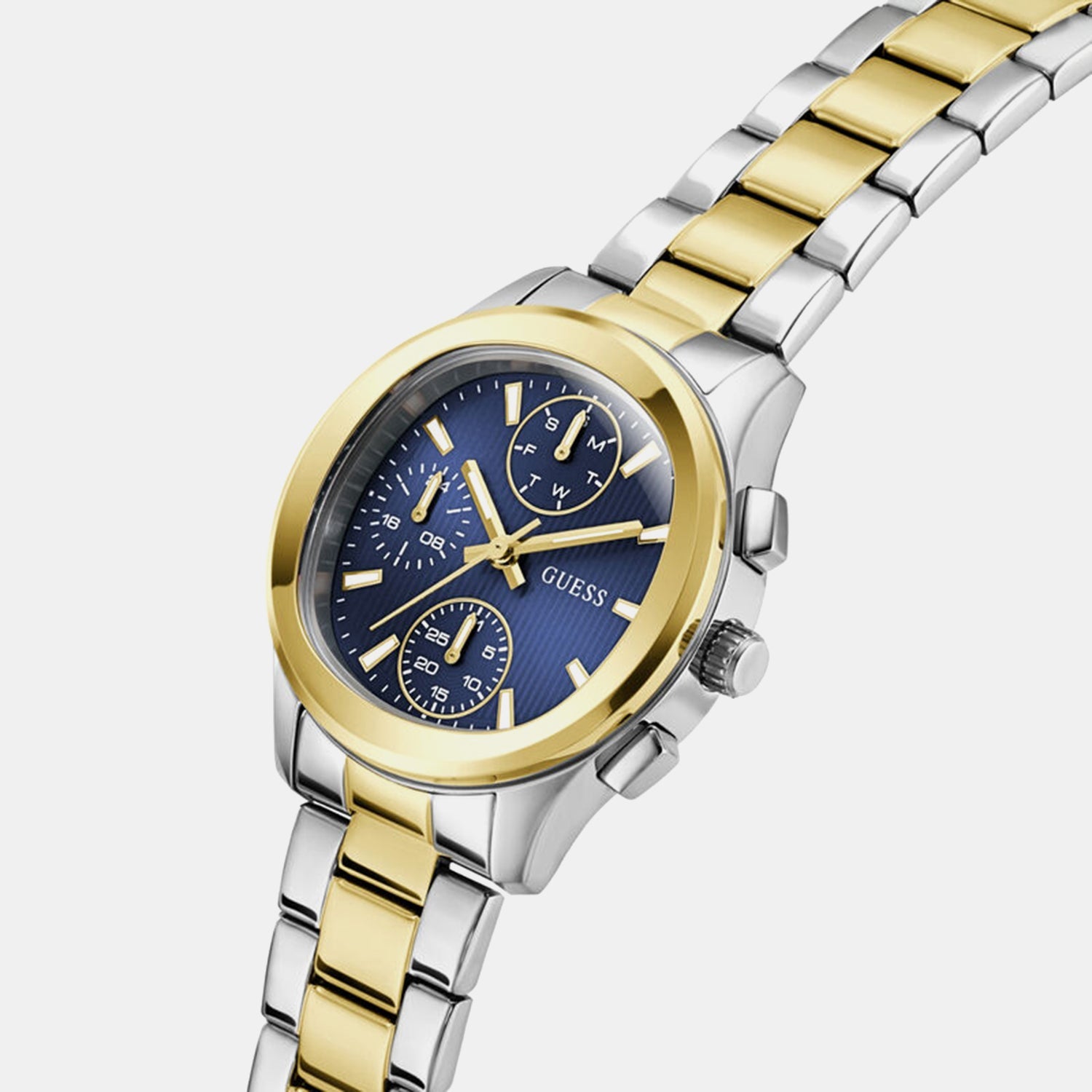 Guess Gd Birdie Women Quartz Blue Dial Analog Stainless Steel Gw1031L3