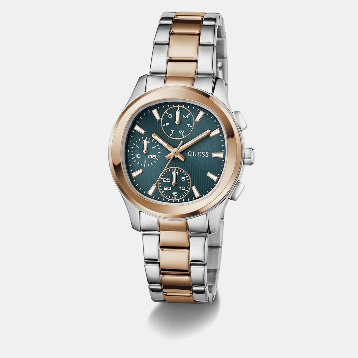 Guess Gd Birdie Women Quartz Teal Dial Analog Stainless Steel Gw1031L5