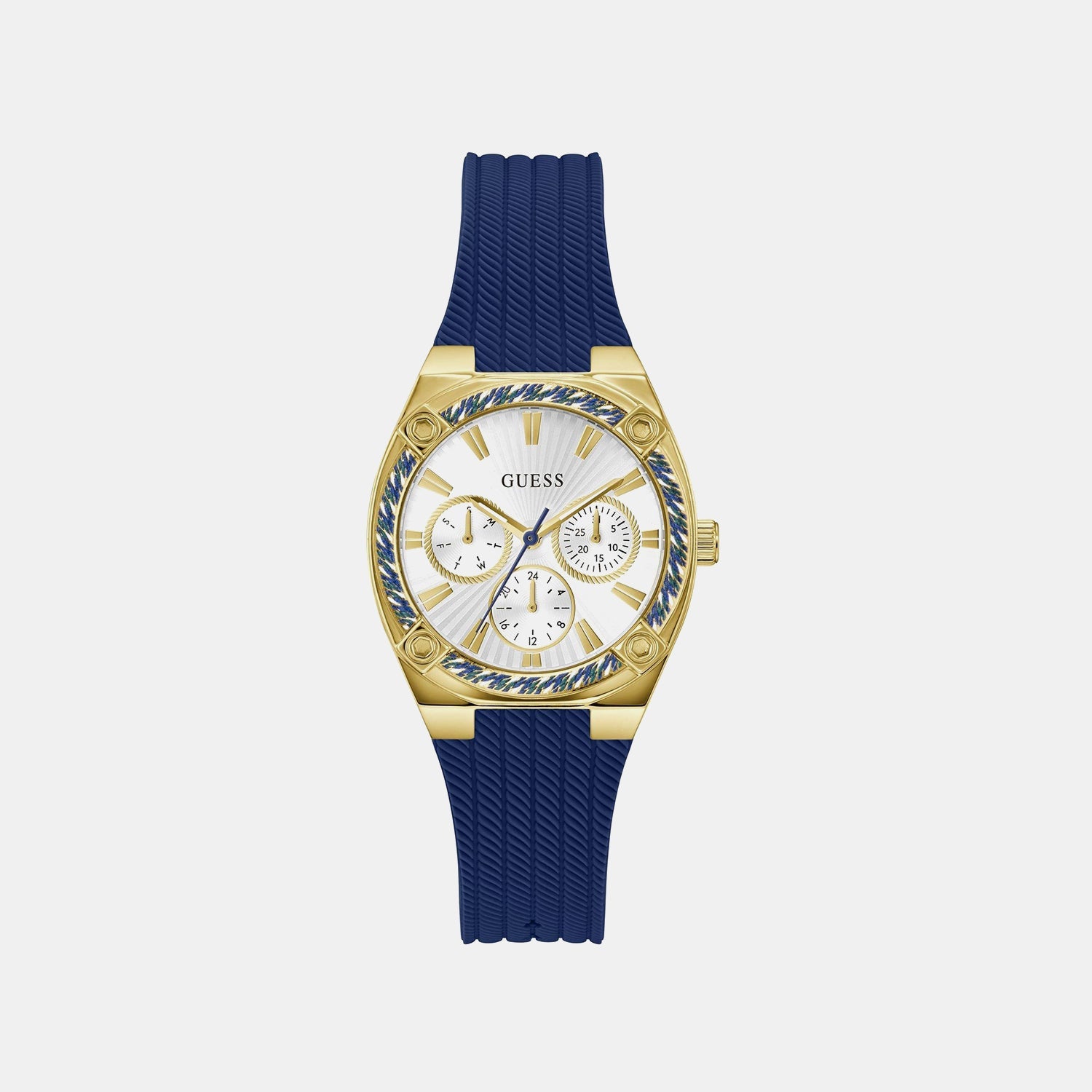 Guess Gs Saylor Women Quartz White Dial Analog Stainless Steel Gw1036L2