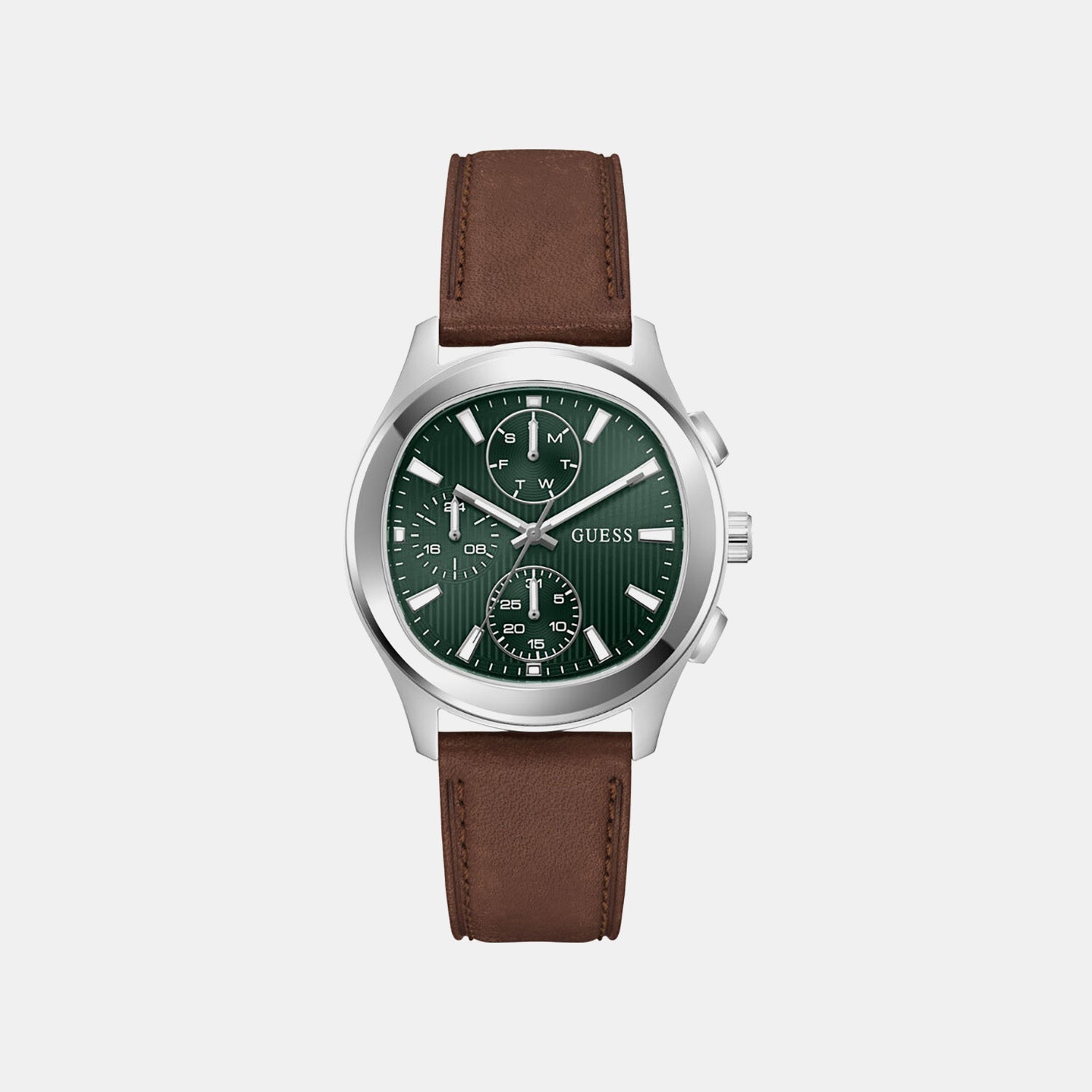 Guess Gd Palmer Men Quartz Green Dial Analog Stainless Steel Gw1049G1