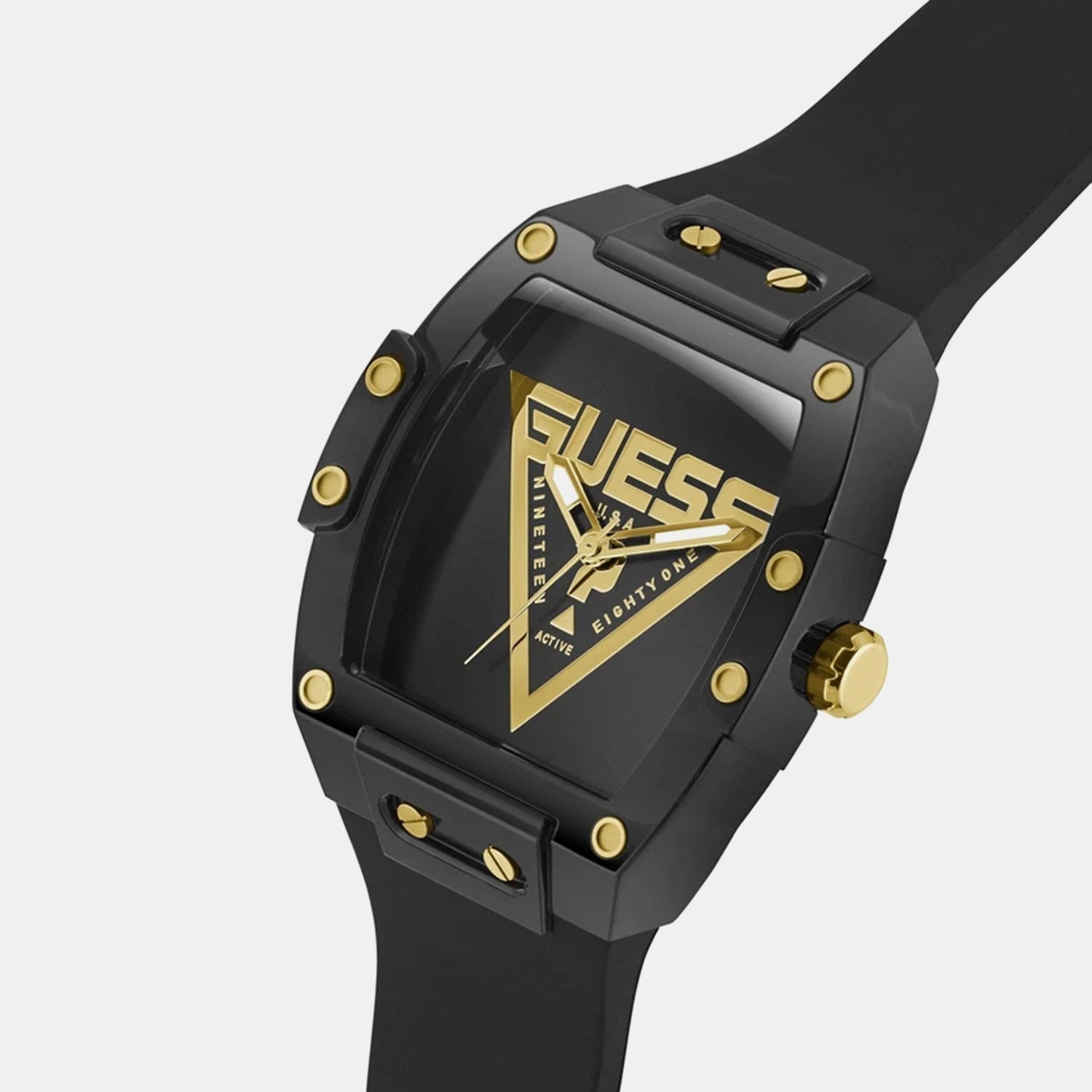 Guess Gt Phoenix Men Quartz Black Dial Analog Stainless Steel Gw1072G2