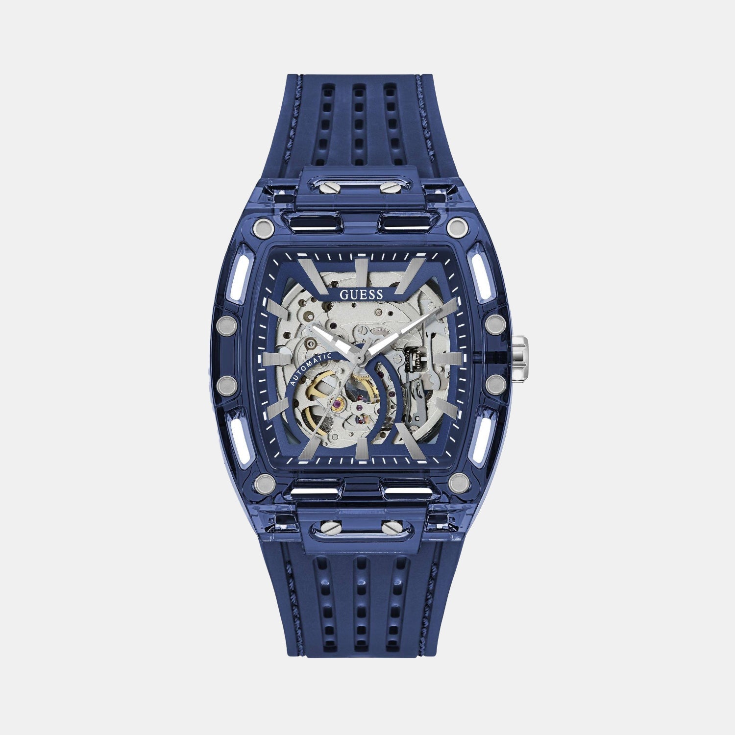 Guess Gt Phoenix Men Quartz Blue Dial Analog Stainless Steel Gw1073G1