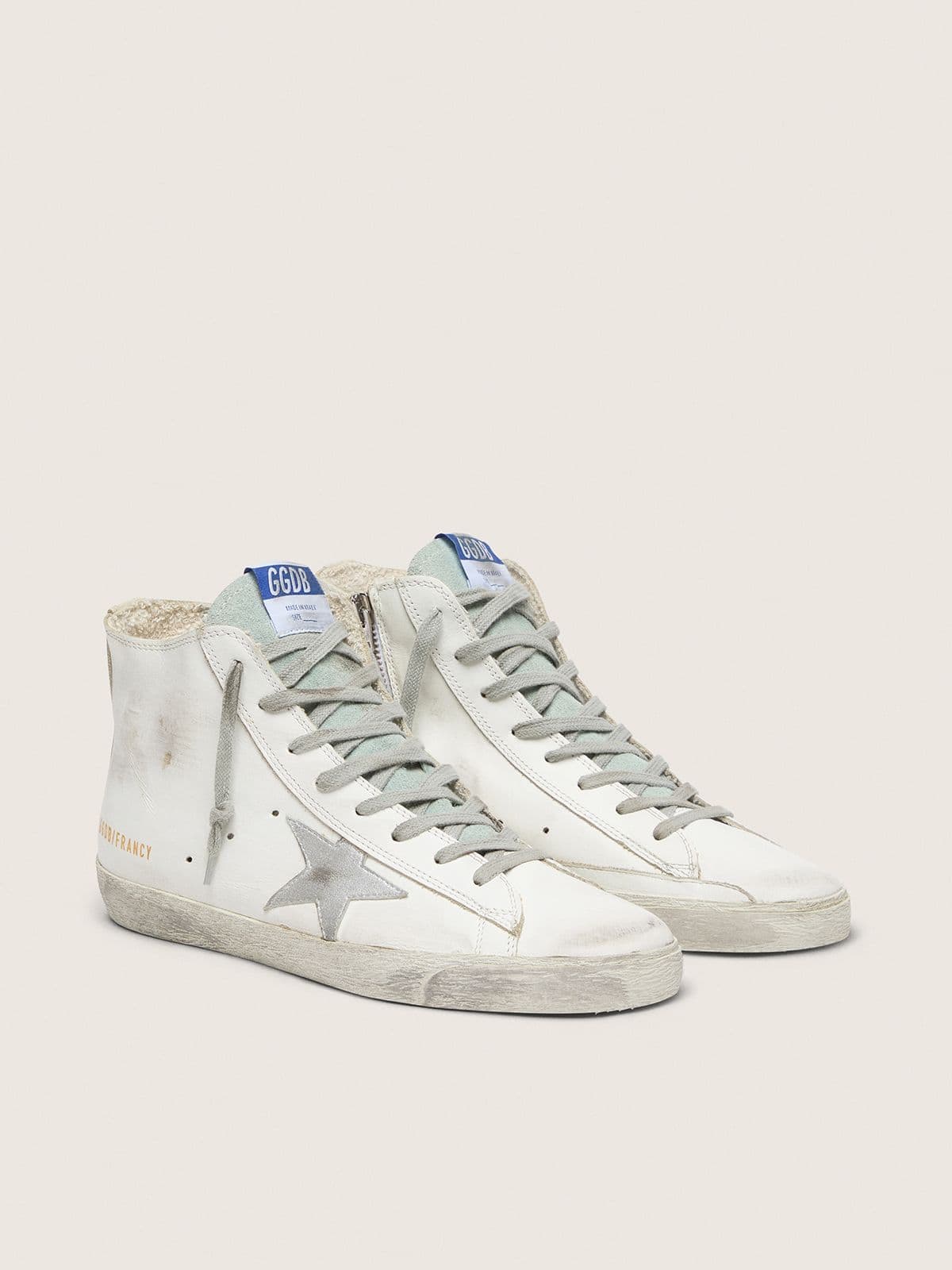 Golden Goose Womens Francy Leather With Suede Star Womens