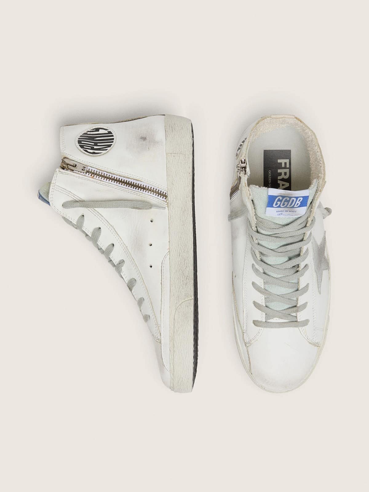 Golden Goose Womens Francy Leather With Suede Star Womens