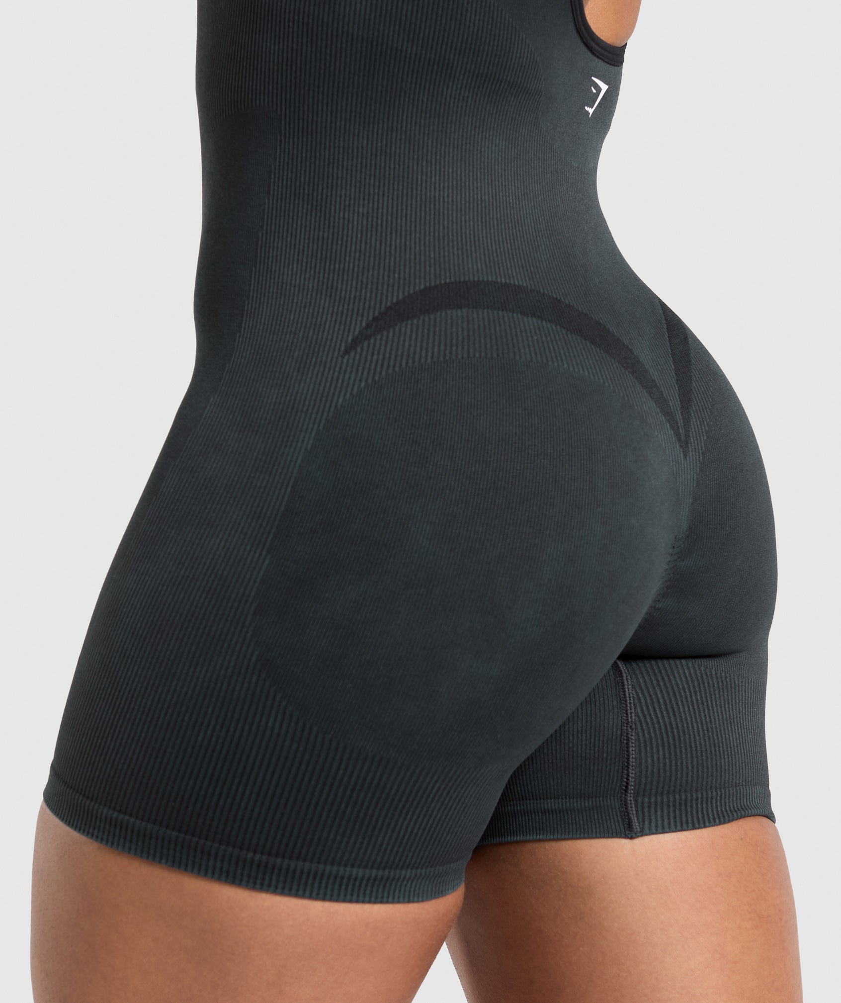 Women's Gymshark Gains Seamless All-In-One Black