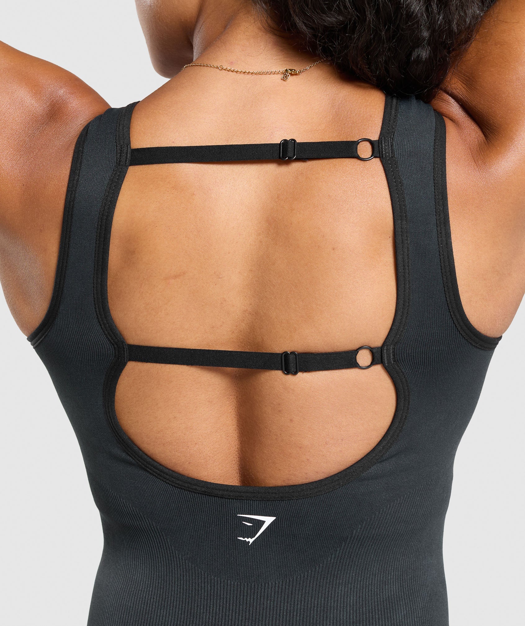 Women's Gymshark Gains Seamless All-In-One Black