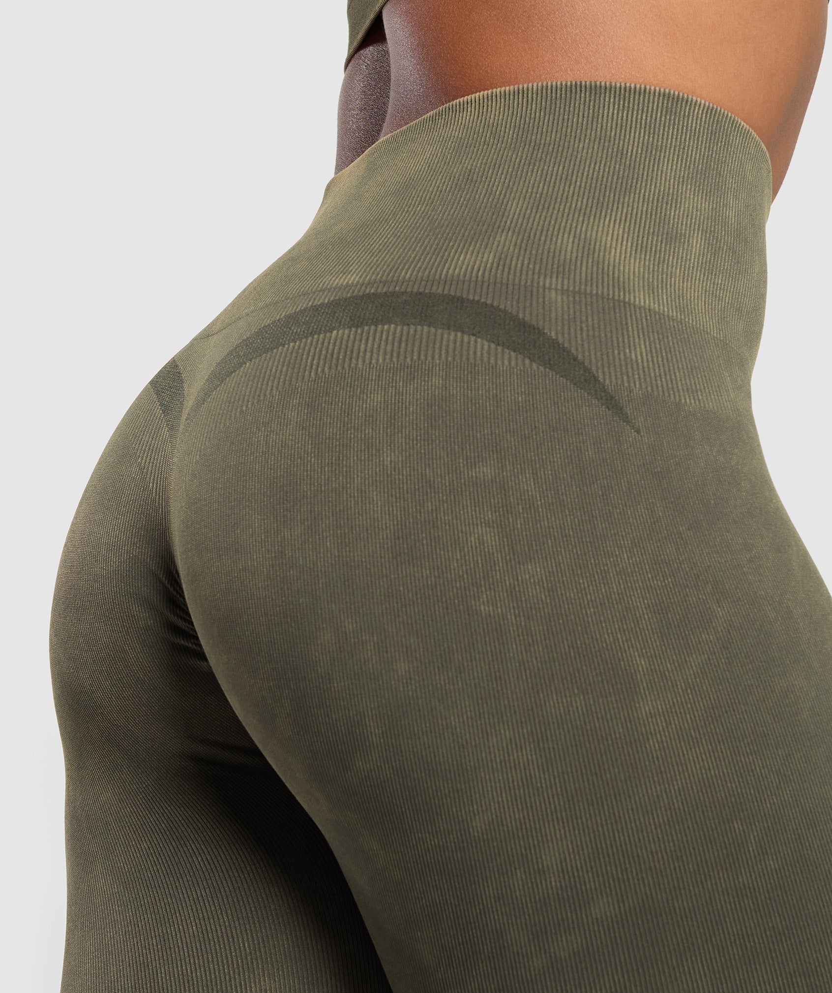 Women's Gymshark Gains Seamless Leggings Strength Green