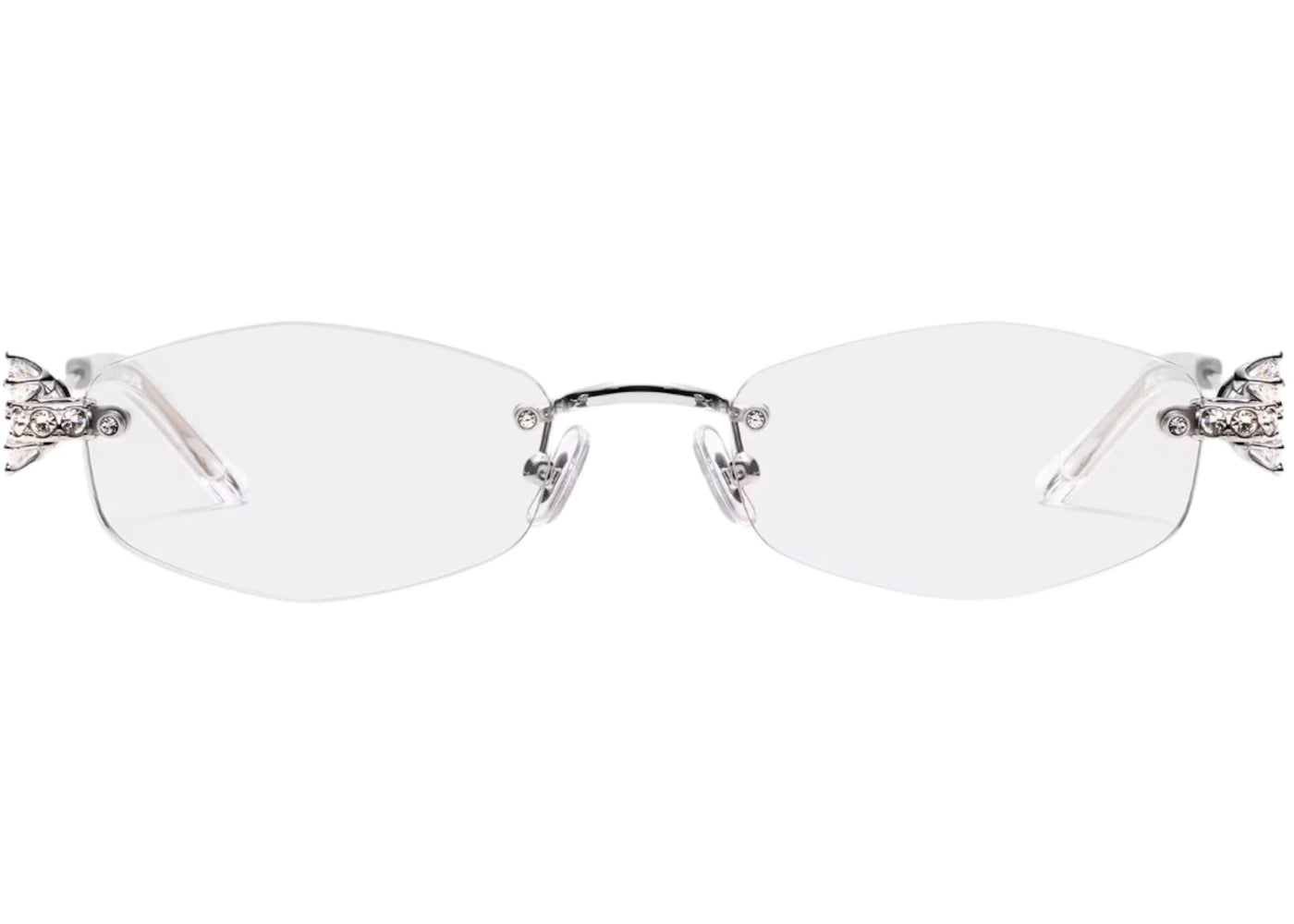 gentle monster glitz 02 sunglasses silver/clear