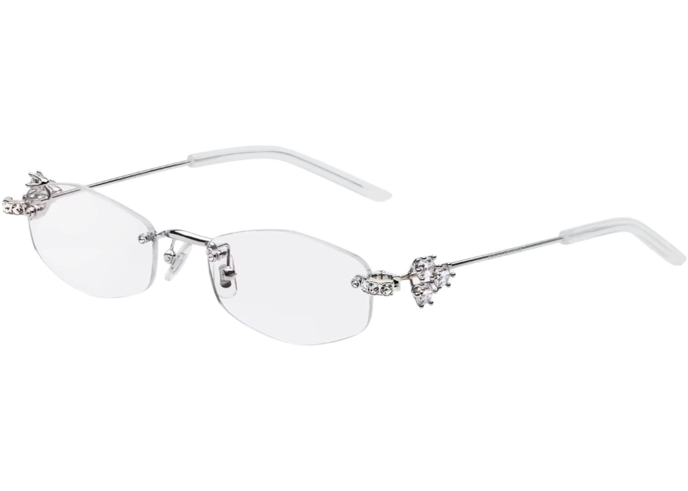 Gentle Monster Glitz 02 Sunglasses Silver/Clear One Size