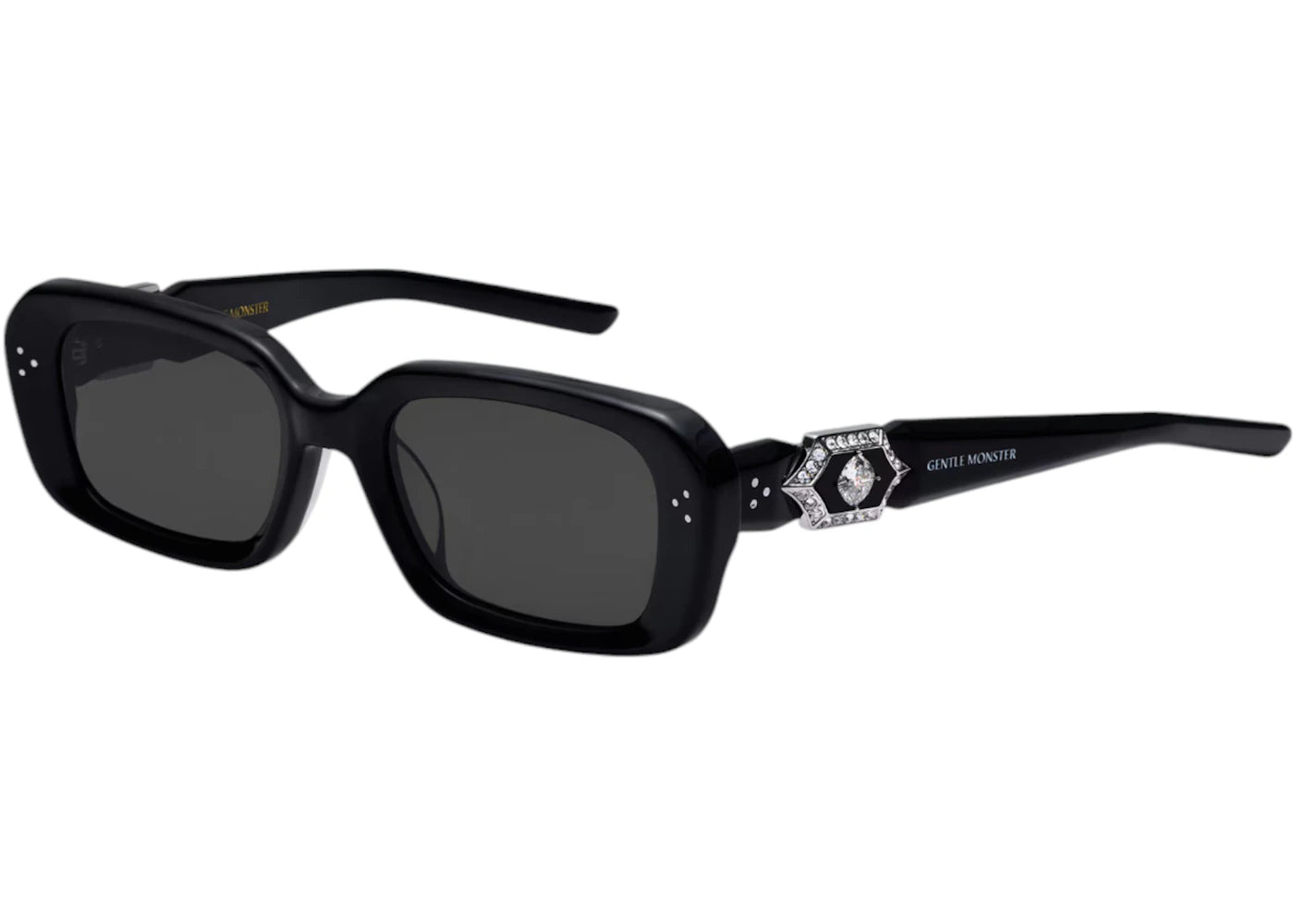 Gentle Monster Phantom 01 Sunglasses Black/Gray India, 6-Step