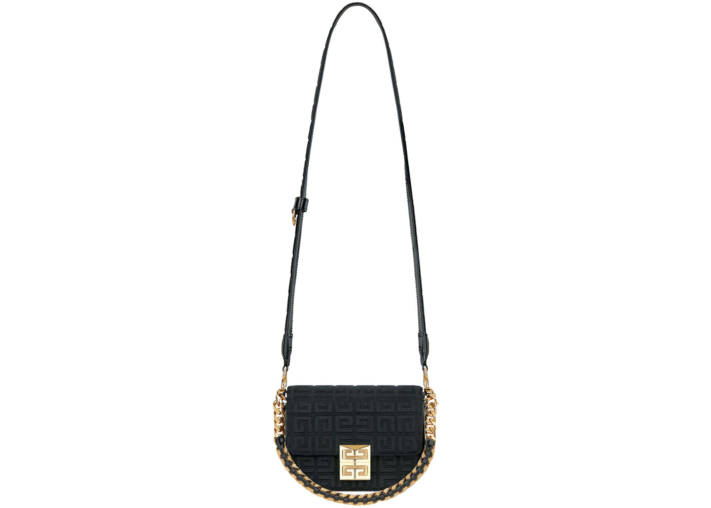 Givenchy Embroidered Canvas Bag Small 4G Black