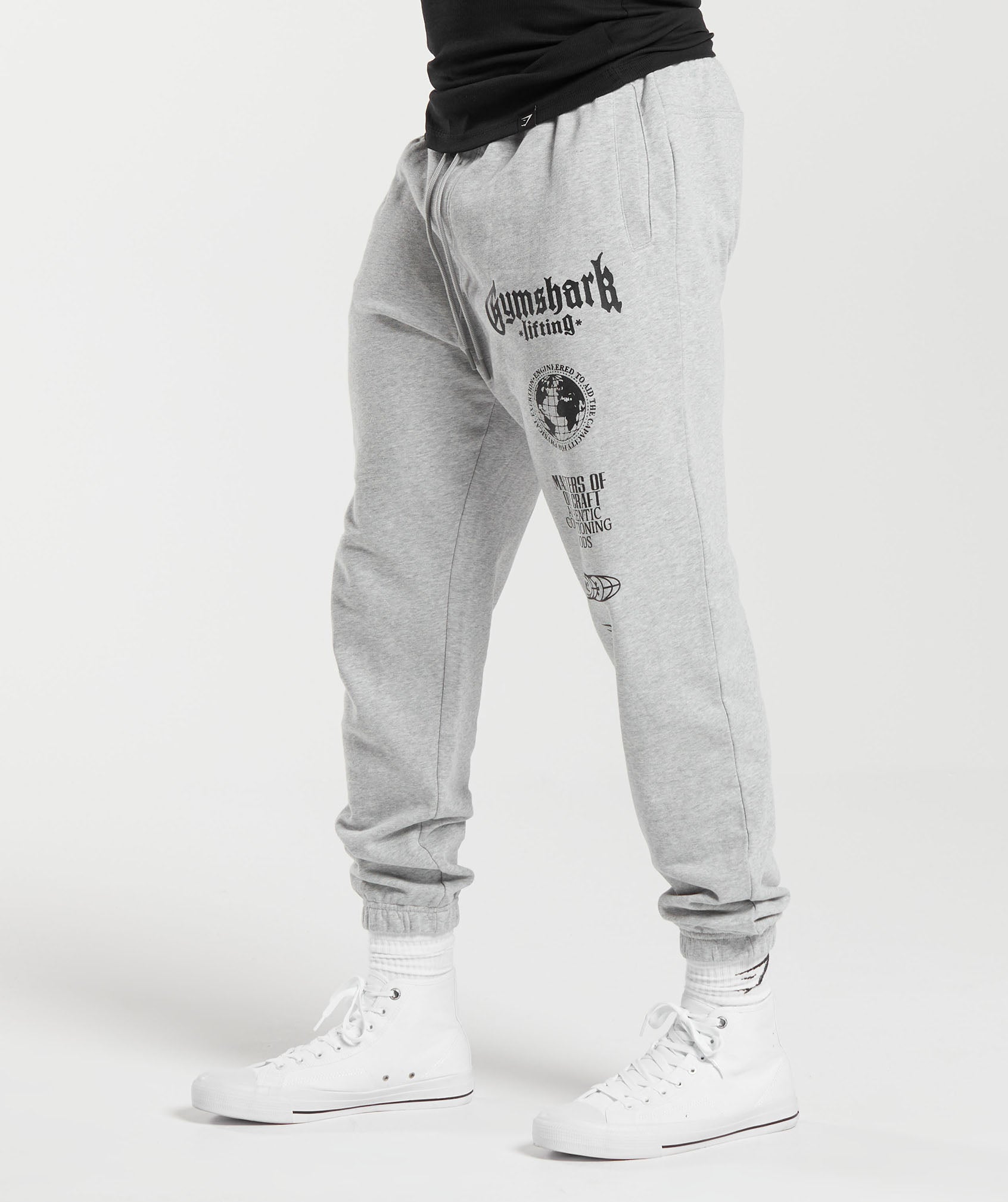 Gymshark Global Lifting Oversized Essential Joggers Grey