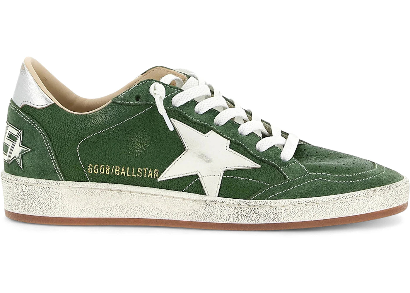Golden Goose Ball Star Green White