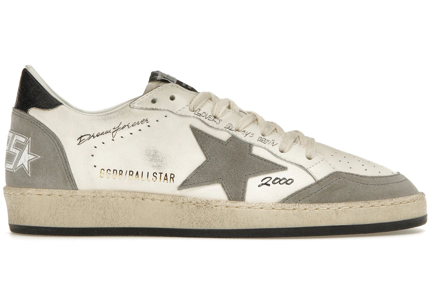 Golden Goose Ball-Star Low Dream Forever White Grey