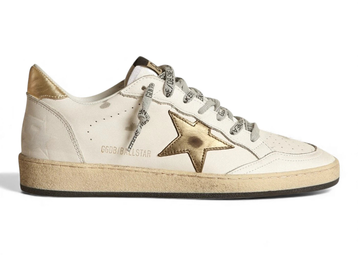 Golden Goose Ball Star Low White Gold Star (Women'S)