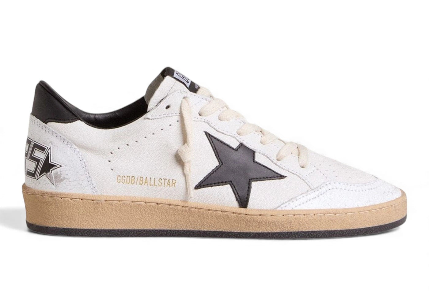 Golden Goose Ball-Star Low White Nappa Black Star (Women'S)