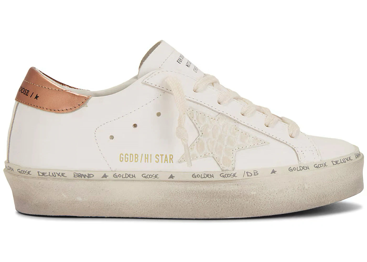 Golden Goose Hi Star White Butter Bronze (Women'S)
