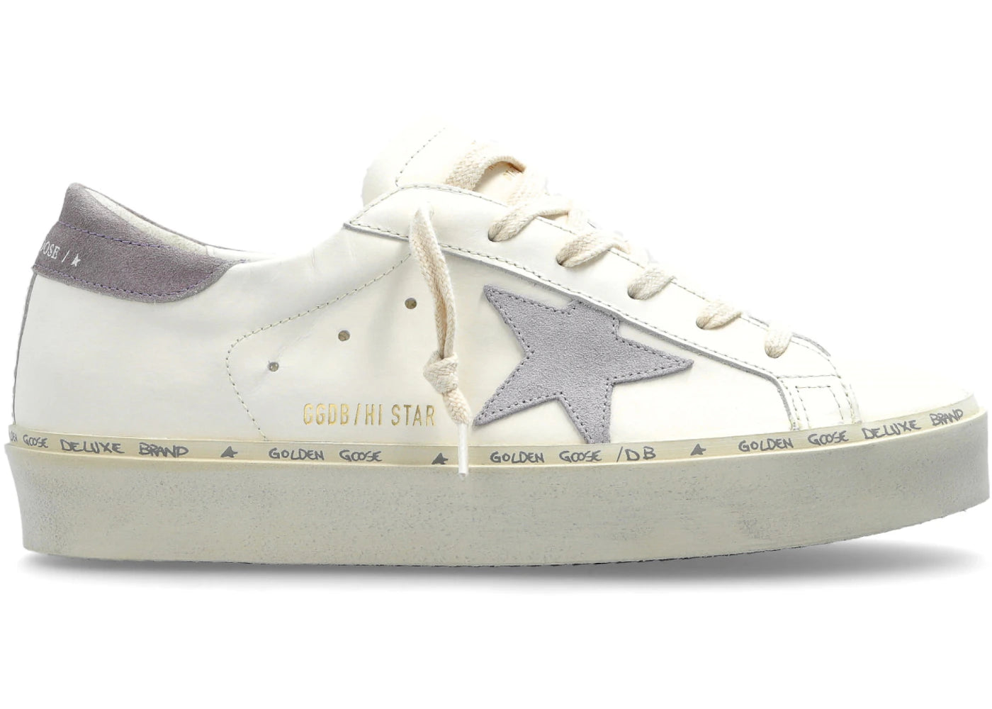 Golden Goose Hi Star White Lillac (Women'S)