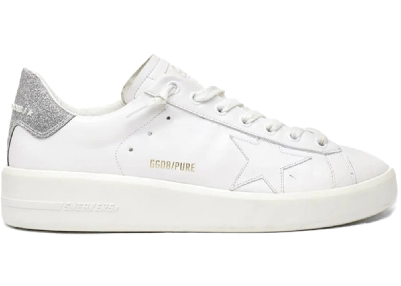 Golden Goose Pure Star Glitter White Silver (Women'S)