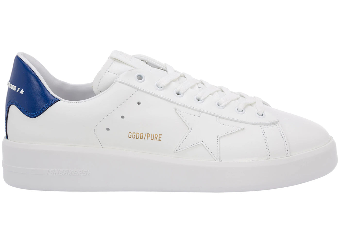 Golden Goose Purestar Leather White Bluette