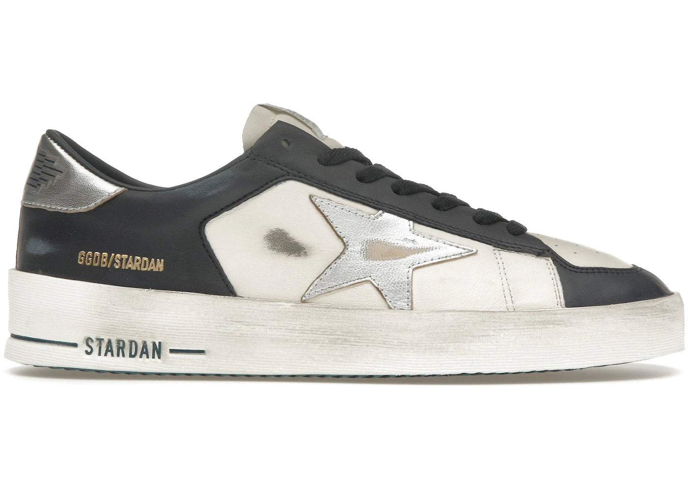 Golden Goose Stardan Optic White Navy Silver