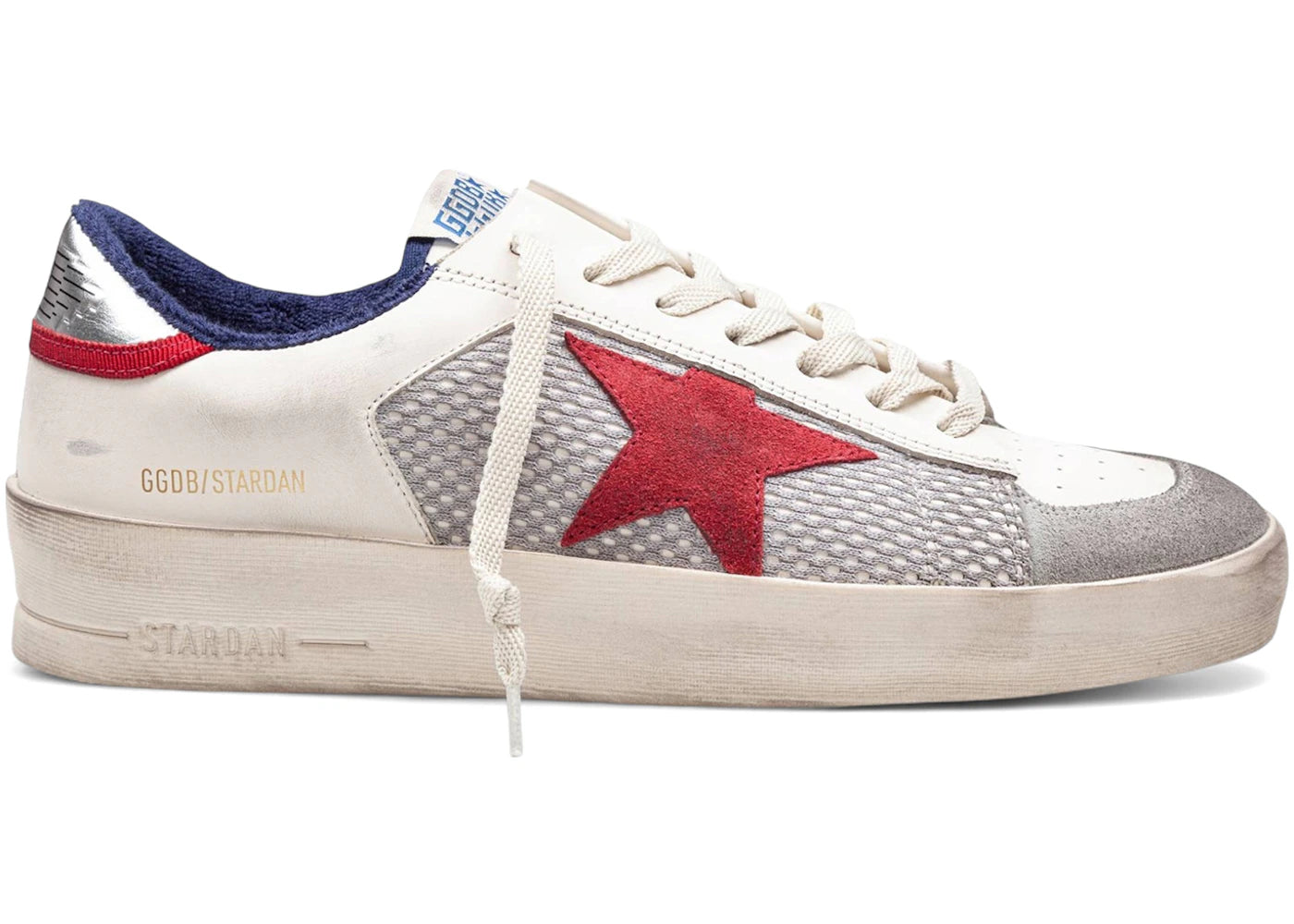 Golden Goose Stardan White Grey Red