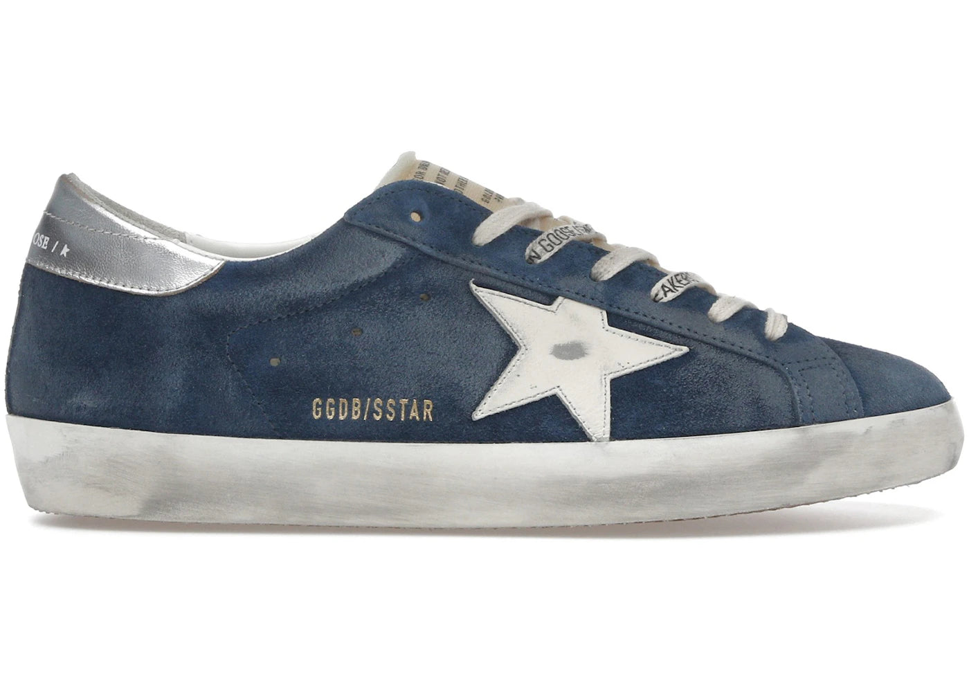 Golden Goose Super-Star Aviator Blue Cream Silver