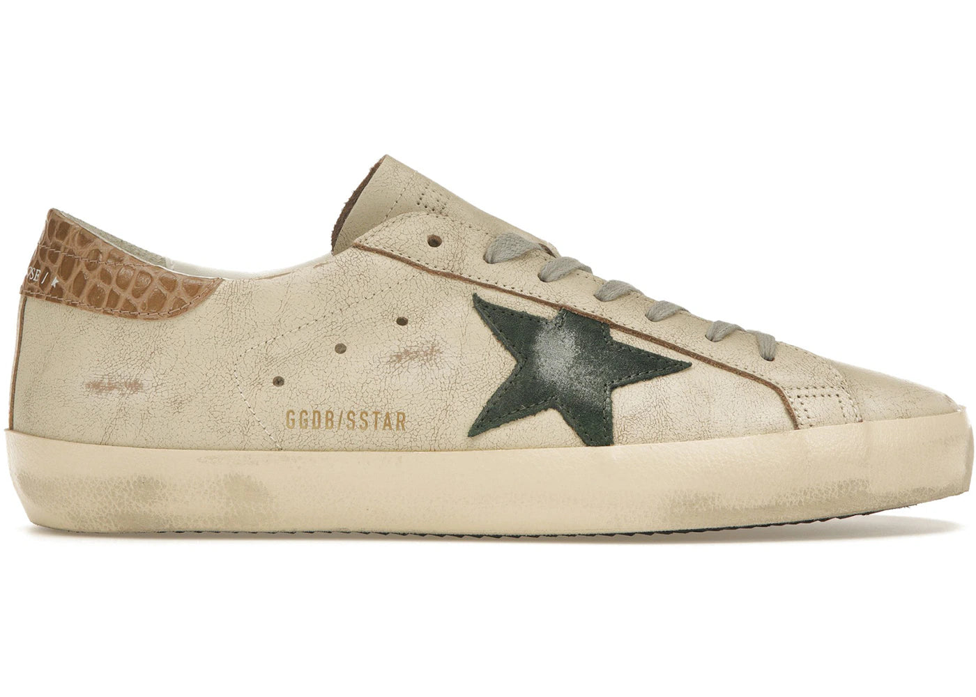 Golden Goose Super-Star Cream Green