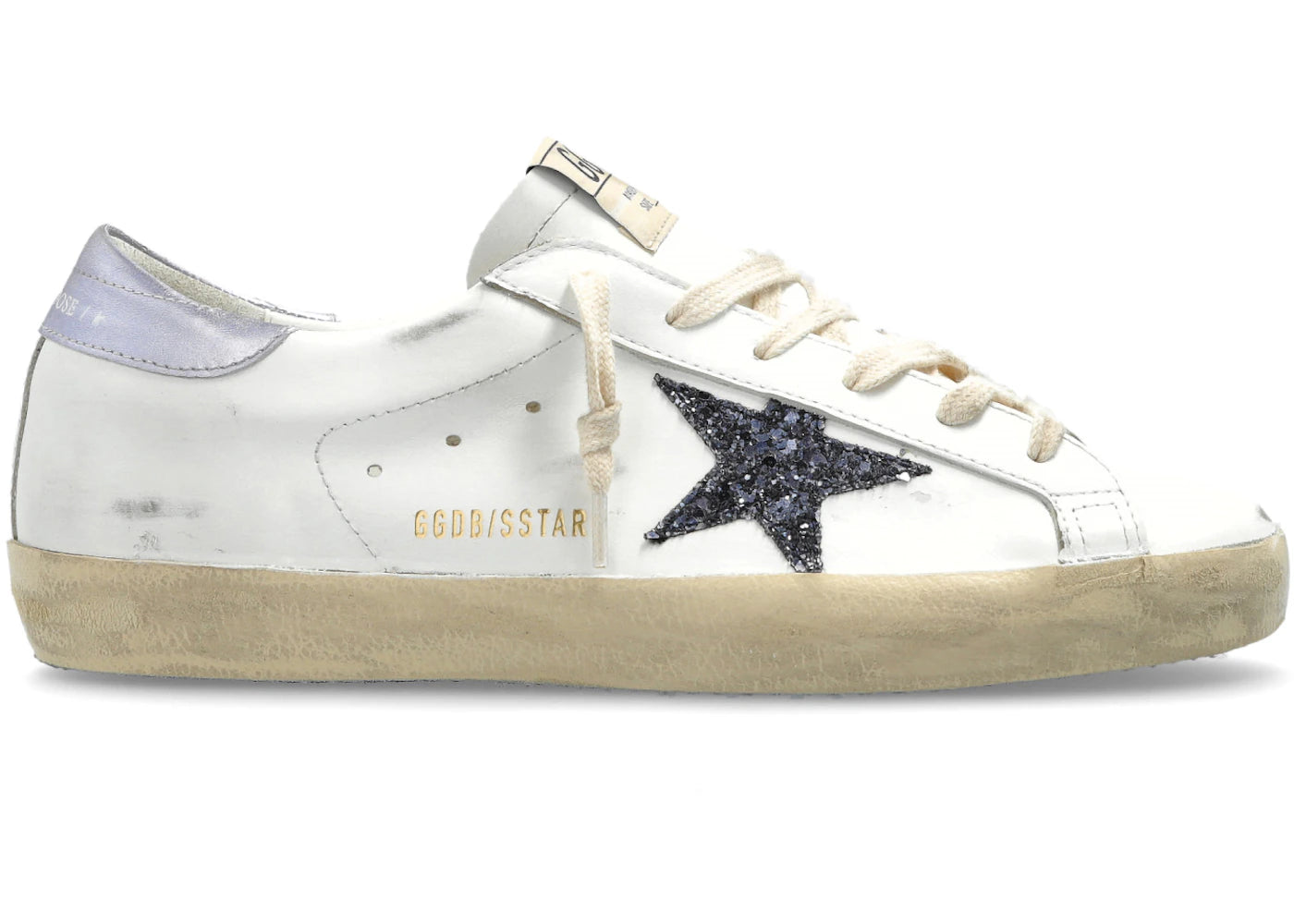 Golden Goose Super-Star White Black Glicine (Women'S)