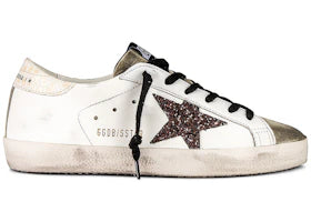 Golden Goose Super-Star White Coffee Brown Glitter (Women'S)