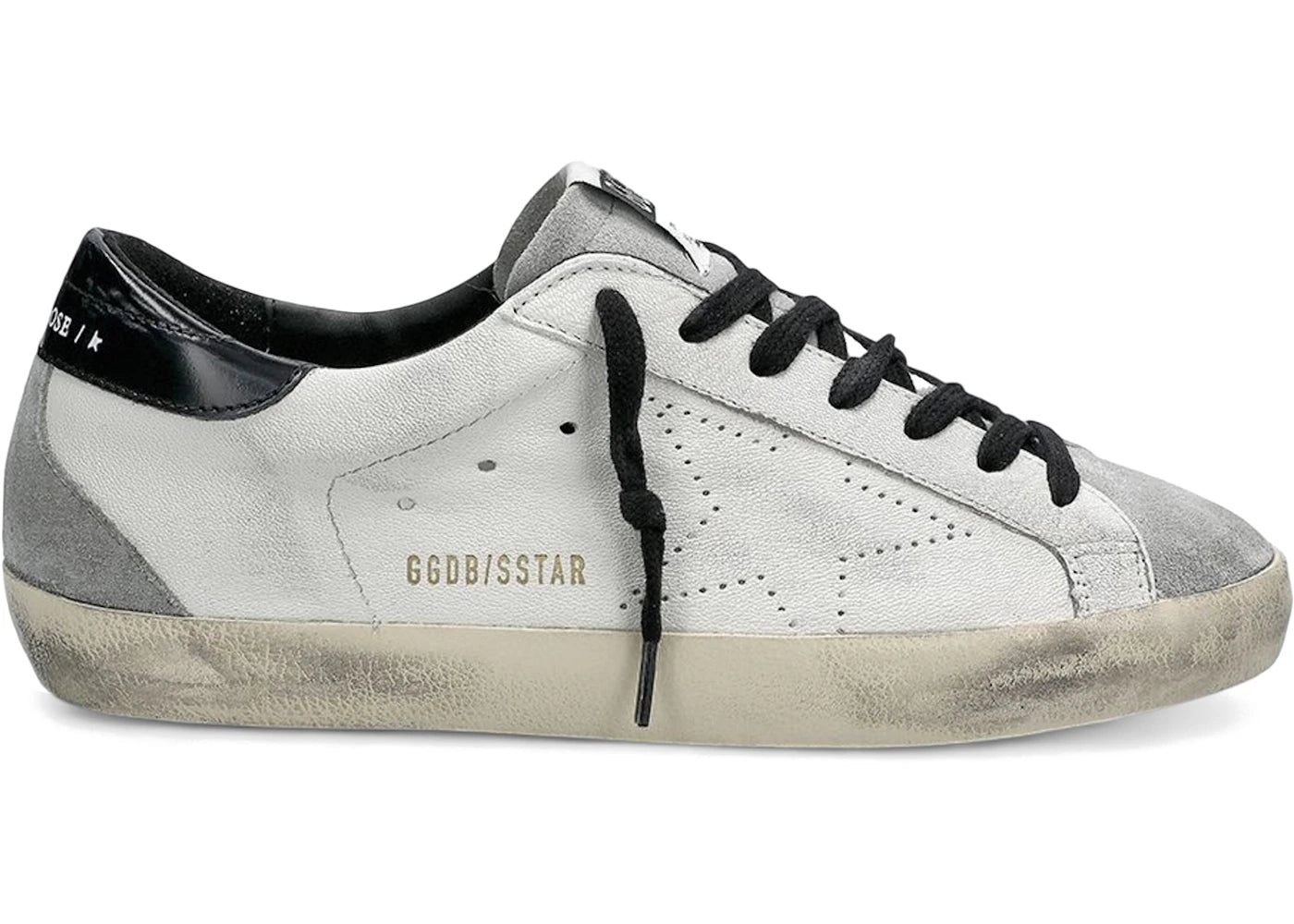 Golden Goose Super-Star White Grey Black