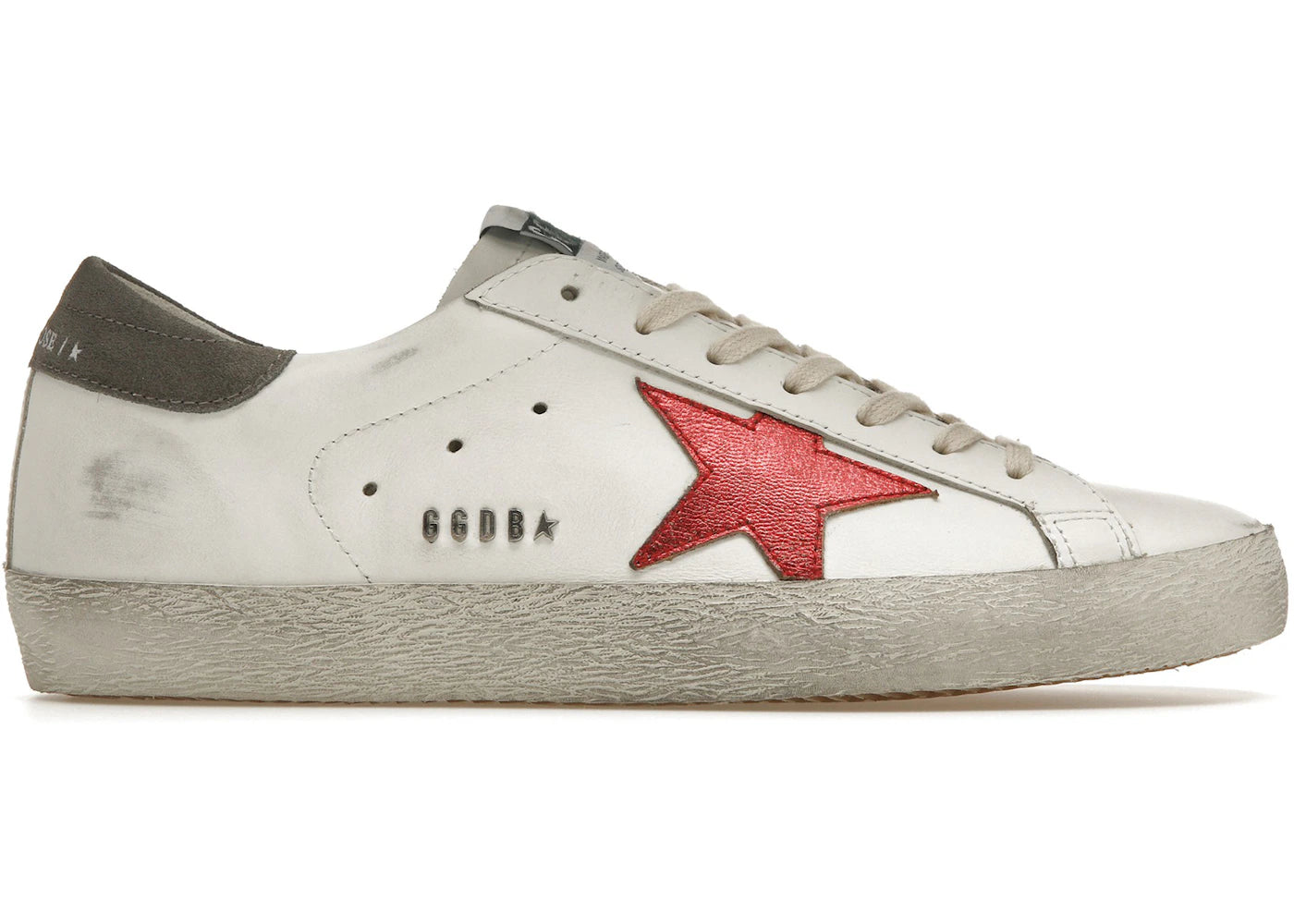 Golden Goose Super-Star White Red Grey