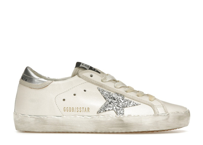 Golden Goose Super-Star White Silver Glitter (Women's) – Kicks Machine