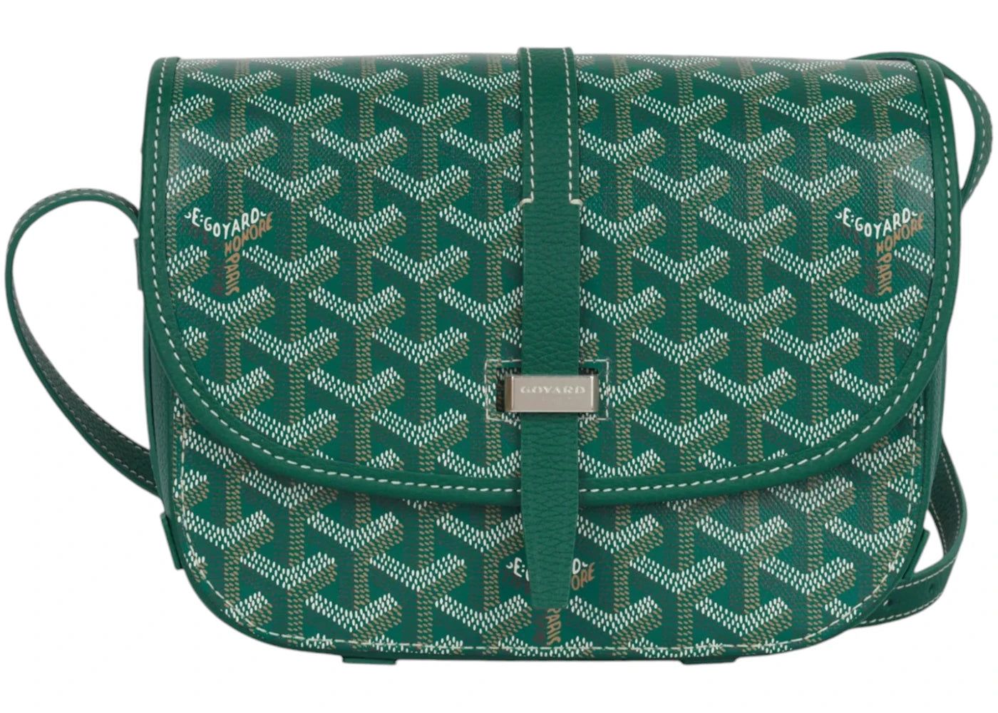 Goyard 233 Messenger Goyardine Pm Green