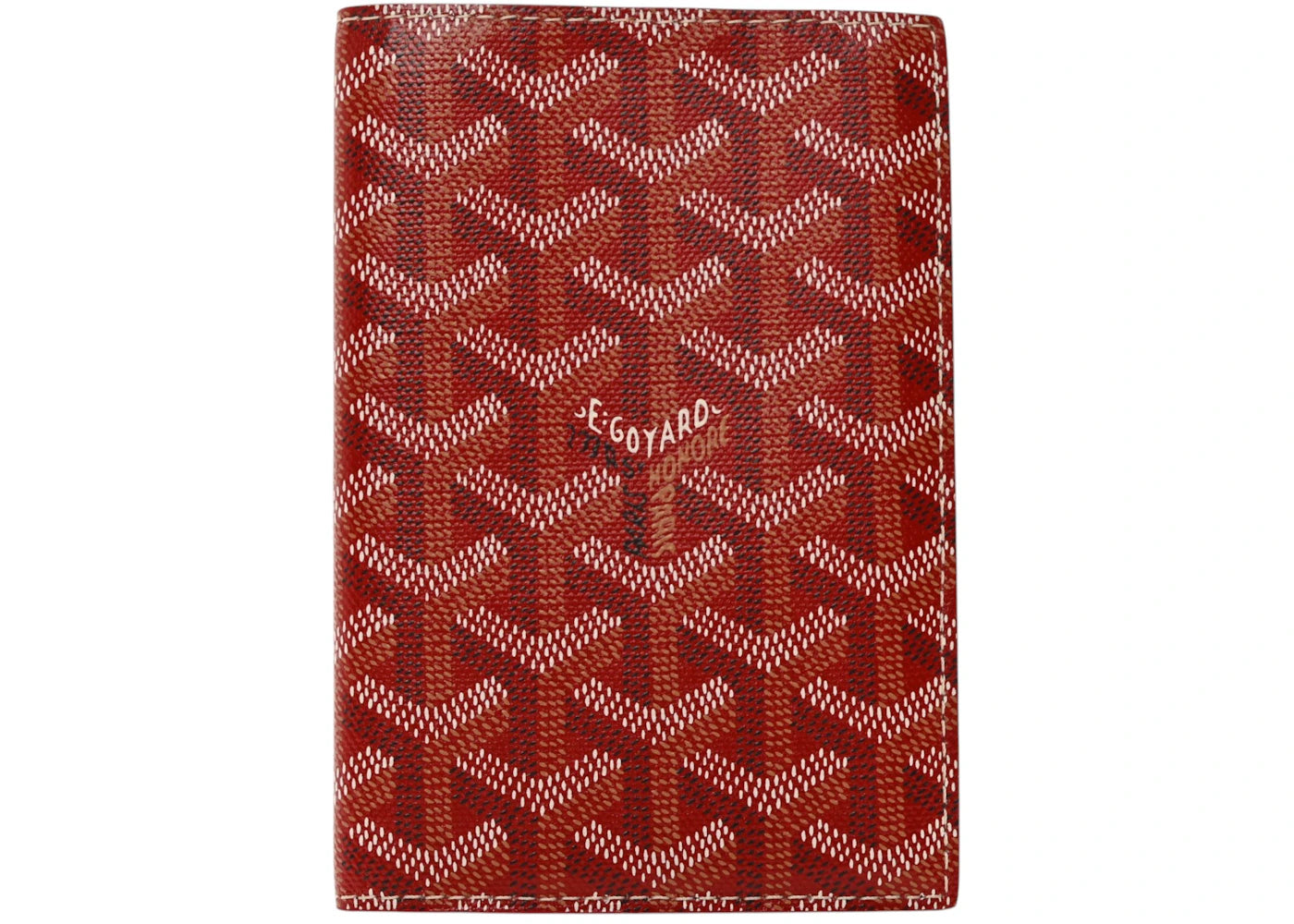Goyard Grenelle Passport Cover Red